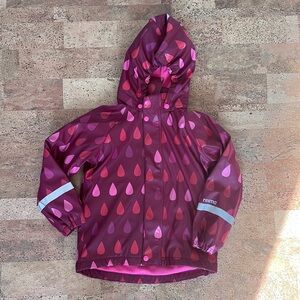 Reima fleece lined rain coat